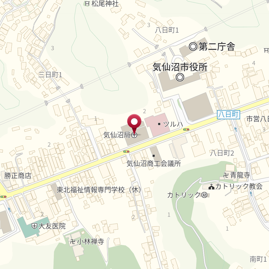 気仙沼郵便局 の地図 住所 電話番号 Mapfan