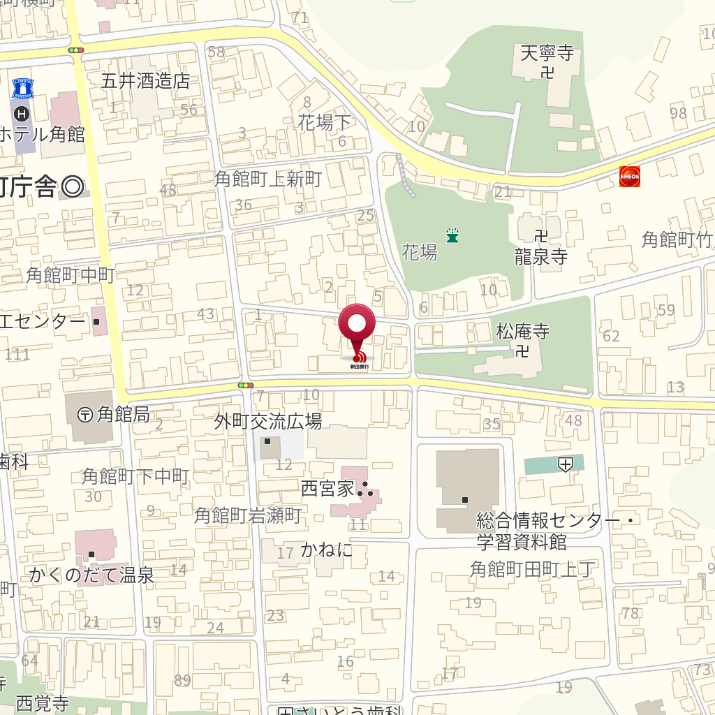 秋田銀行角館支店 の地図 住所 電話番号 Mapfan