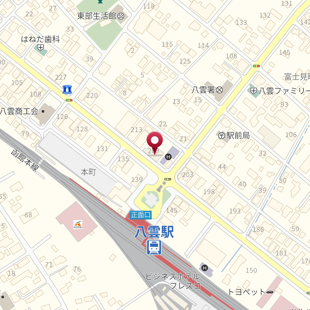 渡島信用金庫八雲支店 の地図 住所 電話番号 Mapfan