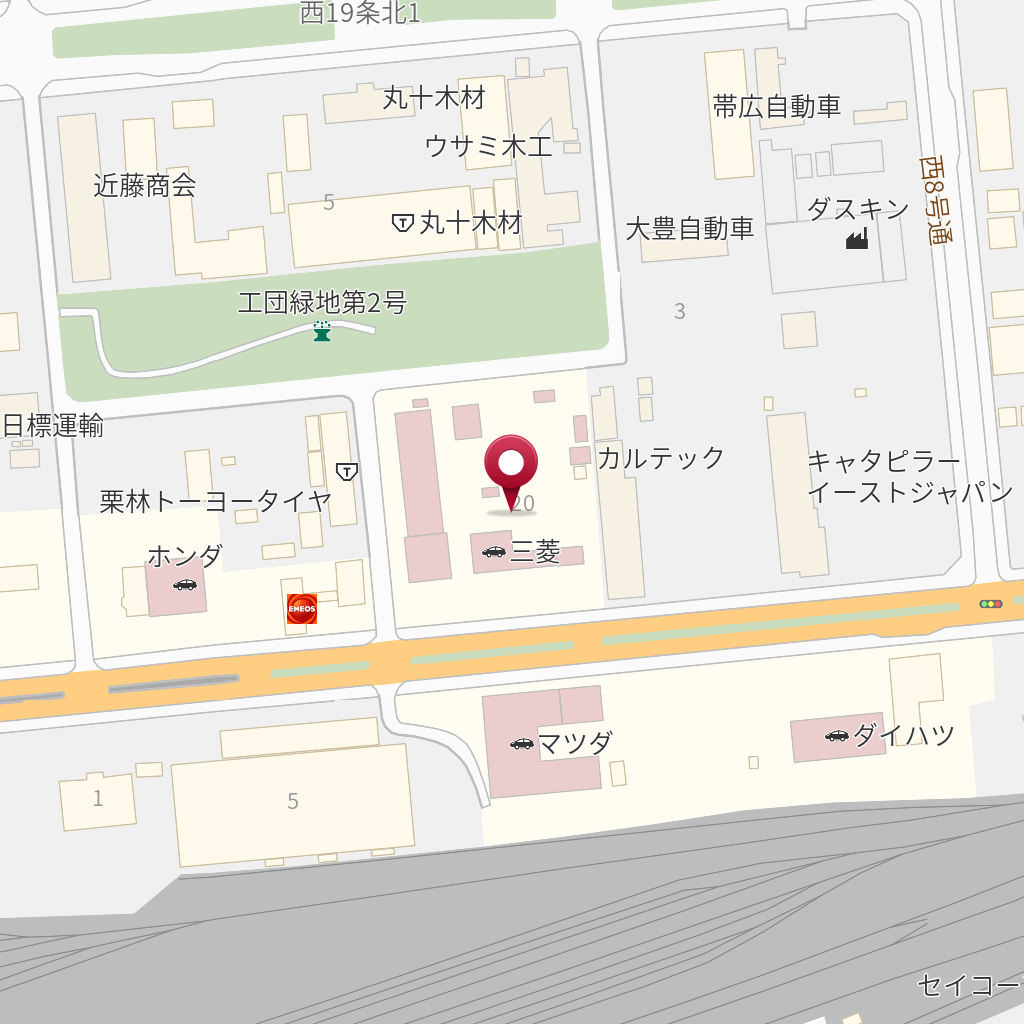 帯広三菱自動車販売 西帯広店 中古車センター の地図 住所 電話番号 Mapfan