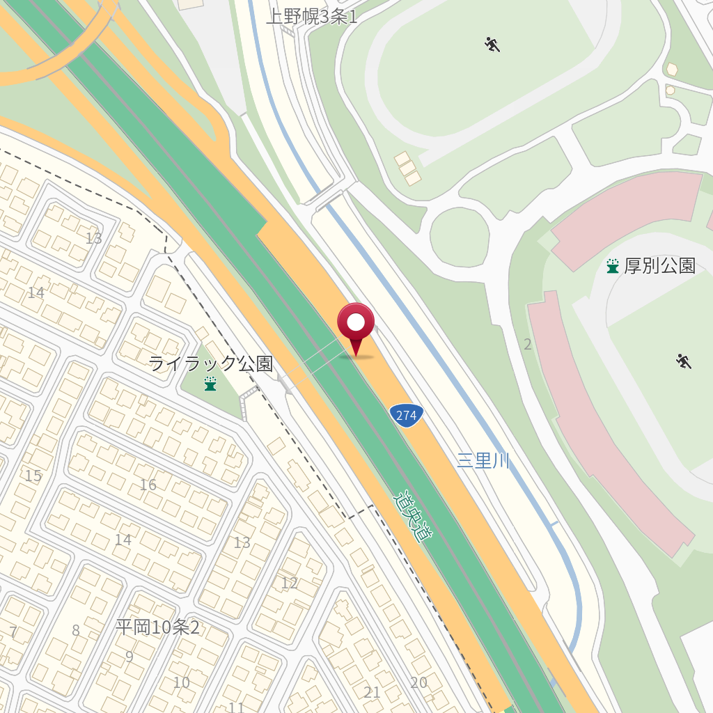 札幌南ｉｃ 道央自動車道 出口 上り の地図 住所 電話番号 Mapfan