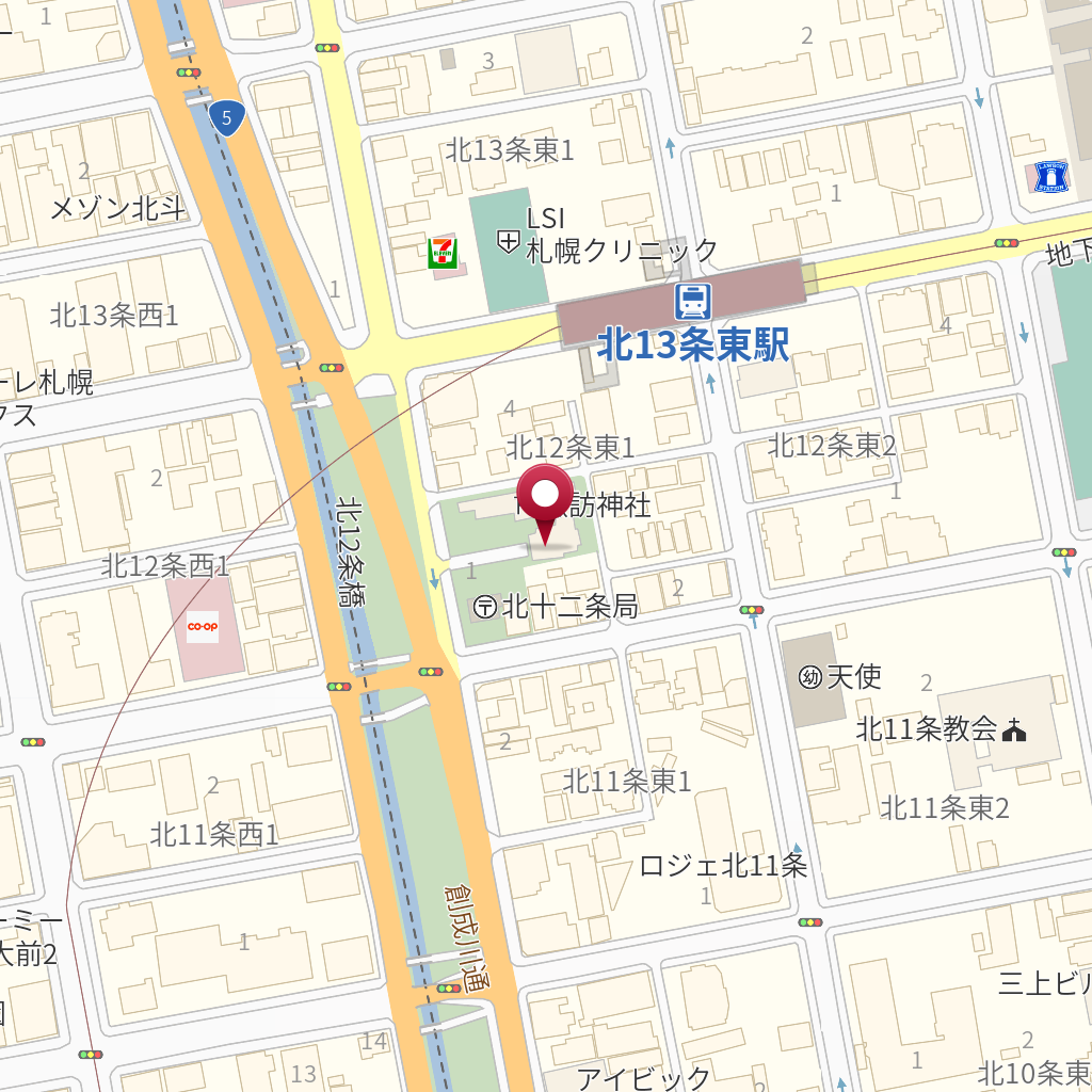 札幌諏訪神社 の地図 住所 電話番号 Mapfan